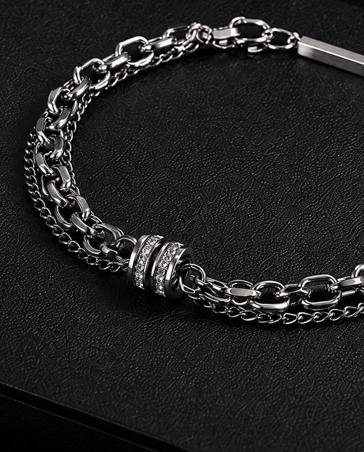 L&L Eclipse Chain Stack Bracelet (Unisex)