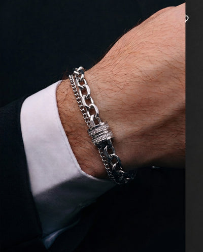L&L Eclipse Chain Stack Bracelet (Unisex)