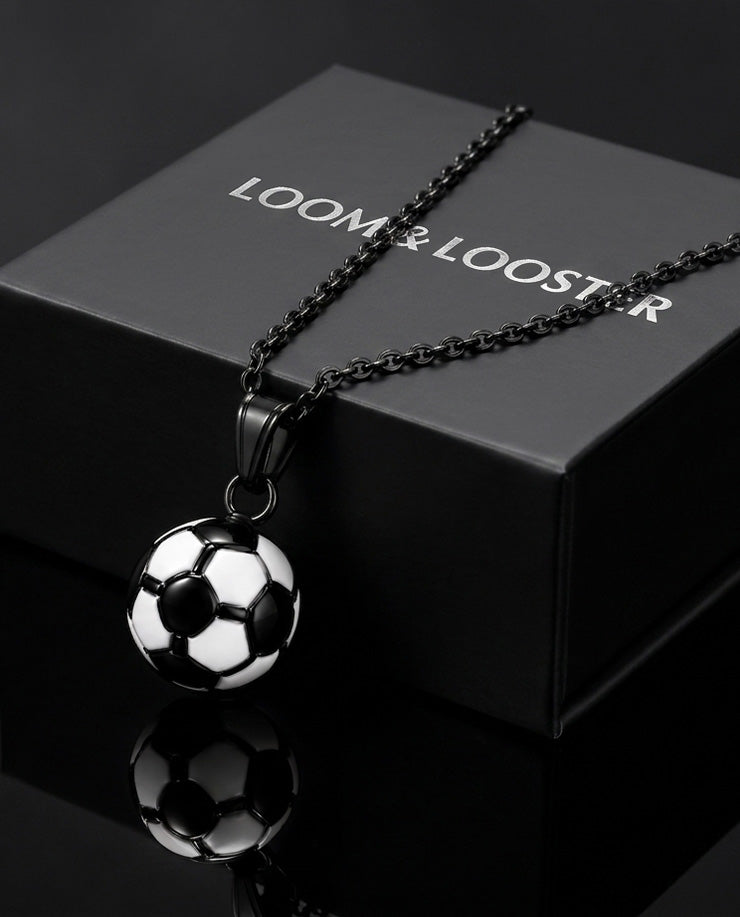 Unisex Football Pendant Necklace