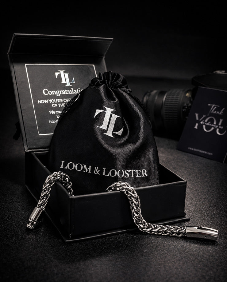 Loom & Looster – Onyx Chain Bracelet for Men