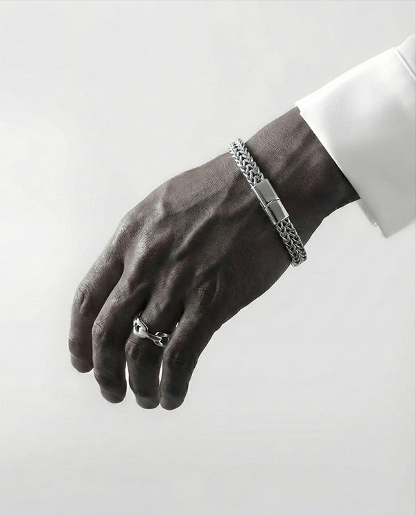 Silver Phantom Chain – Luxury Men's Bracelet