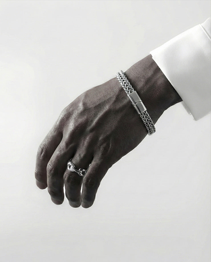 Silver Phantom Chain – Luxury Men's Bracelet